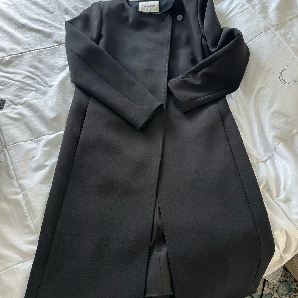 Babaton Charcoal Buttoned Coat